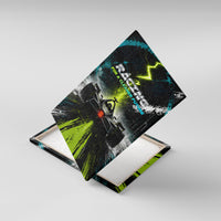 Electric Motorsport Racing Canvas Wall Art Futuristic Formula Car Neon Lightning Speed Art
