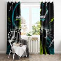 Electric Motorsport Racing Window Curtain Futuristic Formula Car Neon Lightning Speed Art