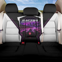Electric Motorsport Racing Back Car Seat Cover Futuristic Neon Formula Race Car Skyline Art
