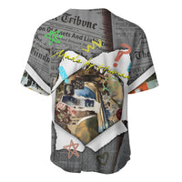 Cat Girl With A Pearl Earring Newspaper Baseball Jersey Made By Human Handmade Mixed Media Pop Art