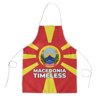 Macedonia Apron with National Emblem and Sunburst Flag Design - Wonder Print Shop