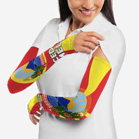 Macedonia Arm Sleeves with National Emblem and Sunburst Flag Design - Wonder Print Shop