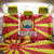 Macedonia Back Car Seat Cover with National Emblem and Sunburst Flag Design - Wonder Print Shop
