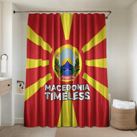 Macedonia Bathroom Set with National Emblem and Sunburst Flag Design - Wonder Print Shop