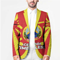 Macedonia Blazer with National Emblem and Sunburst Flag Design - Wonder Print Shop