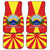 Macedonia Car Mats with National Emblem and Sunburst Flag Design - Wonder Print Shop
