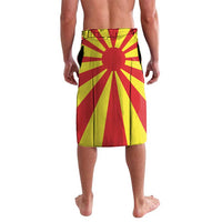 Macedonia Lavalava with National Emblem and Sunburst Flag Design - Wonder Print Shop