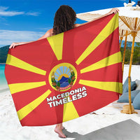 Macedonia Sarong with National Emblem and Sunburst Flag Design - Wonder Print Shop