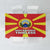 Macedonia Tablecloth with National Emblem and Sunburst Flag Design - Wonder Print Shop