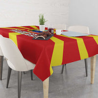 Macedonia Tablecloth with National Emblem and Sunburst Flag Design - Wonder Print Shop