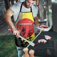 Macedonia Apron with Howling Wolf and Sunset Forest Design - Wonder Print Shop