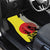 Macedonia Car Mats with Howling Wolf and Sunset Forest Design - Wonder Print Shop