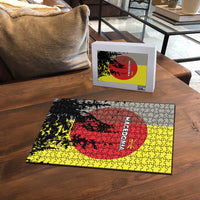 Macedonia Puzzle with Howling Wolf and Sunset Forest Design - Wonder Print Shop