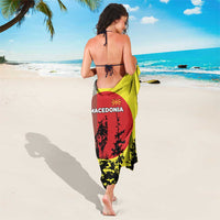 Macedonia Sarong with Howling Wolf and Sunset Forest Design - Wonder Print Shop