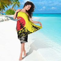 Macedonia Sarong with Howling Wolf and Sunset Forest Design - Wonder Print Shop