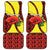 Macedonia Car Mats with Red Poppy Flower and Curved Panel Design - Wonder Print Shop