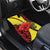 Macedonia Car Mats with Red Poppy Flower and Curved Panel Design - Wonder Print Shop
