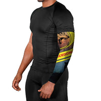 Macedonia Arm Sleeves with Forest Wolf and Sunset Silhouette Design - Wonder Print Shop