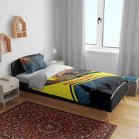 Macedonia Bedding Set with Forest Wolf and Sunset Silhouette Design - Wonder Print Shop