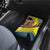 Macedonia Car Mats with Forest Wolf and Sunset Silhouette Design - Wonder Print Shop