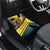 Macedonia Car Mats with Forest Wolf and Sunset Silhouette Design - Wonder Print Shop