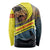 Macedonia Long Sleeve Shirt with Forest Wolf and Sunset Silhouette Design - Wonder Print Shop