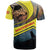 Macedonia T Shirt with Forest Wolf and Sunset Silhouette Design - Wonder Print Shop