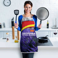 Macedonia Apron with Lavender Field and Bloom Curve Design - Wonder Print Shop