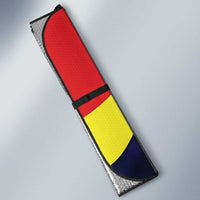 Macedonia Auto Sun Shade with Lavender Field and Bloom Curve Design - Wonder Print Shop