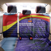 Macedonia Back Car Seat Cover with Lavender Field and Bloom Curve Design - Wonder Print Shop