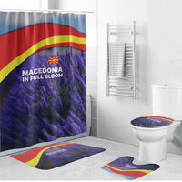 Macedonia Bathroom Set with Lavender Field and Bloom Curve Design - Wonder Print Shop
