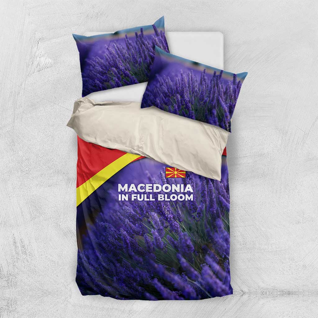 Macedonia Bedding Set with Lavender Field and Bloom Curve Design - Wonder Print Shop