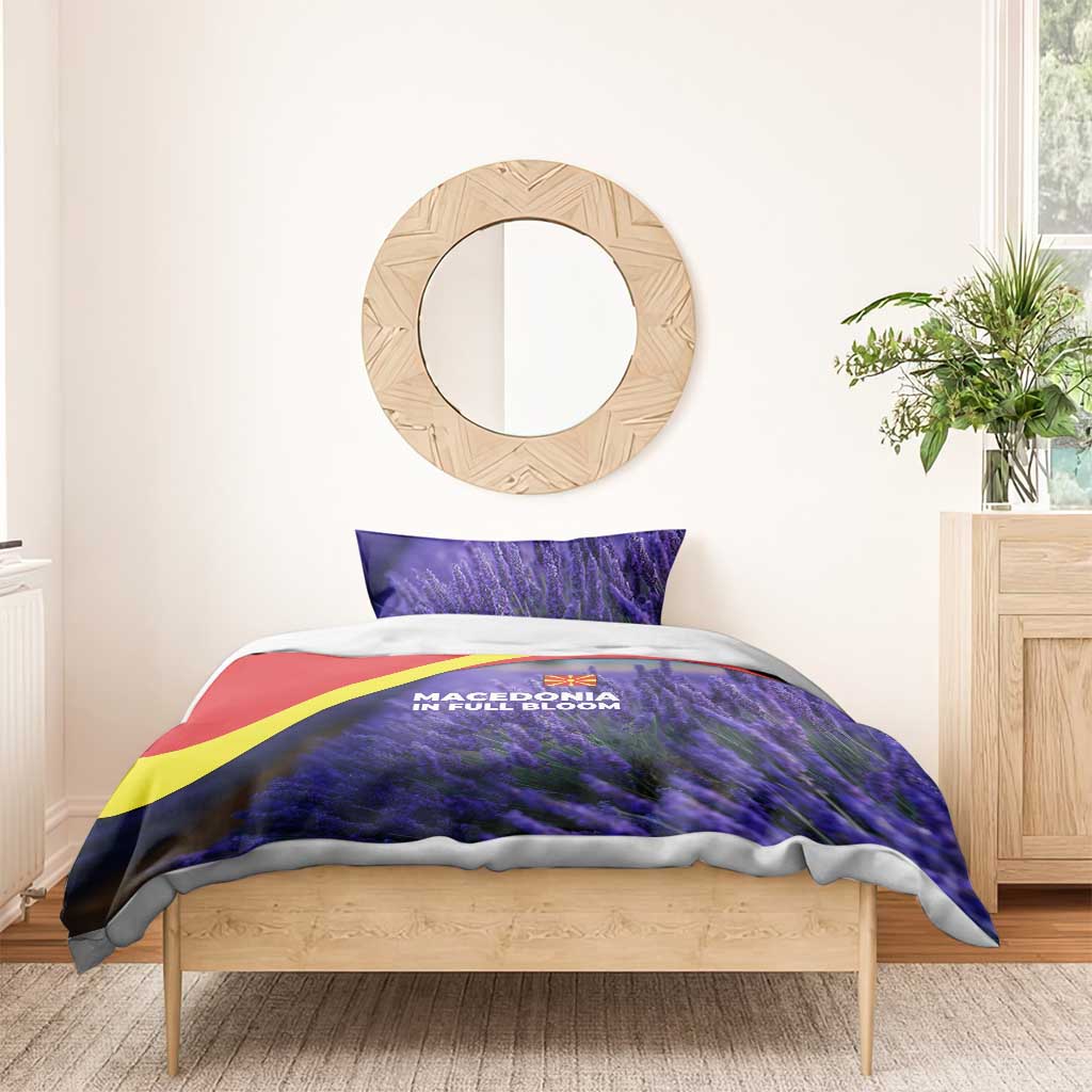 Macedonia Bedding Set with Lavender Field and Bloom Curve Design - Wonder Print Shop