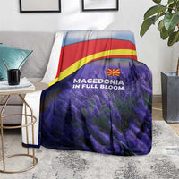 Macedonia Blanket with Lavender Field and Bloom Curve Design - Wonder Print Shop