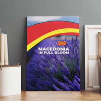 Macedonia Canvas Wall Art with Lavender Field and Bloom Curve Design - Wonder Print Shop