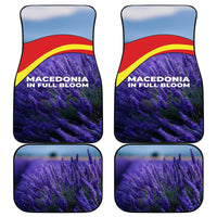 Macedonia Car Mats with Lavender Field and Bloom Curve Design - Wonder Print Shop