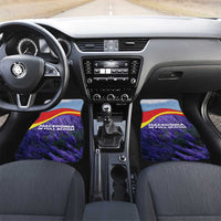 Macedonia Car Mats with Lavender Field and Bloom Curve Design - Wonder Print Shop