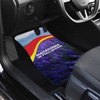 Macedonia Car Mats with Lavender Field and Bloom Curve Design - Wonder Print Shop