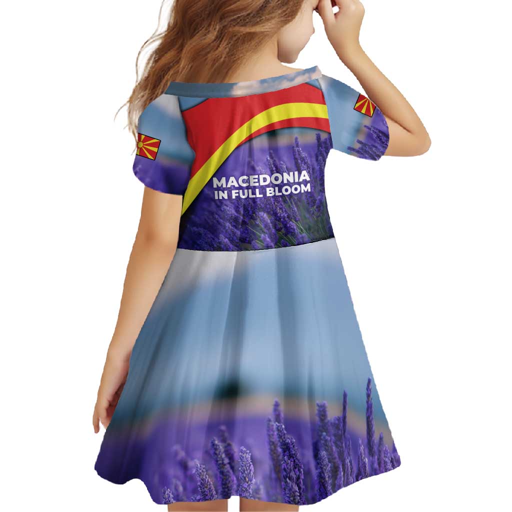 Macedonia Family Matching Off Shoulder Maxi Dress and Hawaiian Shirt with Lavender Field and Bloom Curve Design - Wonder Print Shop