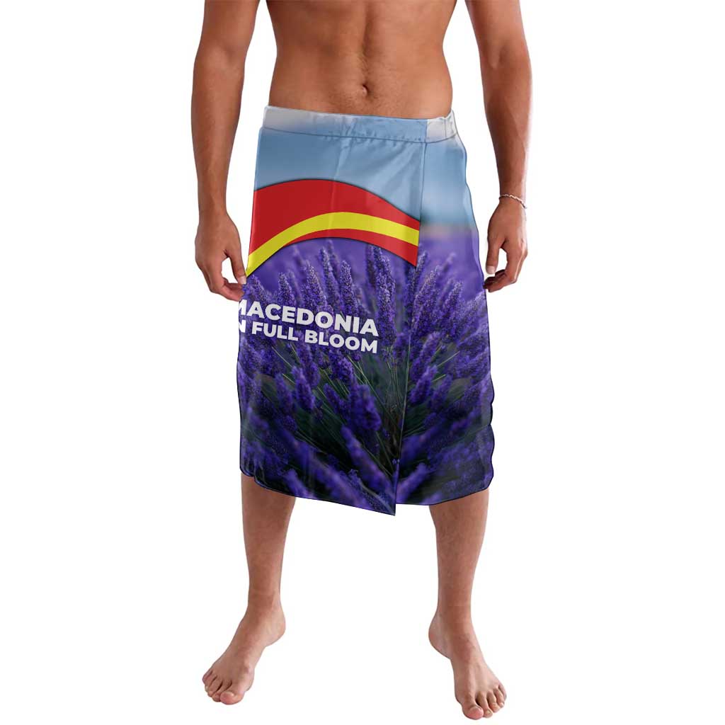 Macedonia Lavalava with Lavender Field and Bloom Curve Design - Wonder Print Shop