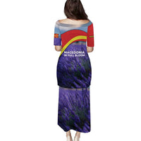 Macedonia Puletasi with Lavender Field and Bloom Curve Design - Wonder Print Shop