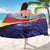 Macedonia Sarong with Lavender Field and Bloom Curve Design - Wonder Print Shop