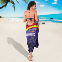 Macedonia Sarong with Lavender Field and Bloom Curve Design - Wonder Print Shop