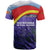 Macedonia T Shirt with Lavender Field and Bloom Curve Design - Wonder Print Shop