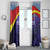 Macedonia Window Curtain with Lavender Field and Bloom Curve Design - Wonder Print Shop
