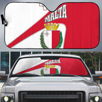 Malta Auto Sun Shade with Coat of Arms and Island Map Design - Wonder Print Shop