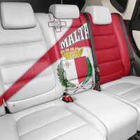 Malta Back Car Seat Cover with Coat of Arms and Island Map Design - Wonder Print Shop