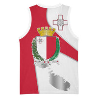 Malta Basketball Jersey with Coat of Arms and Island Map Design - Wonder Print Shop