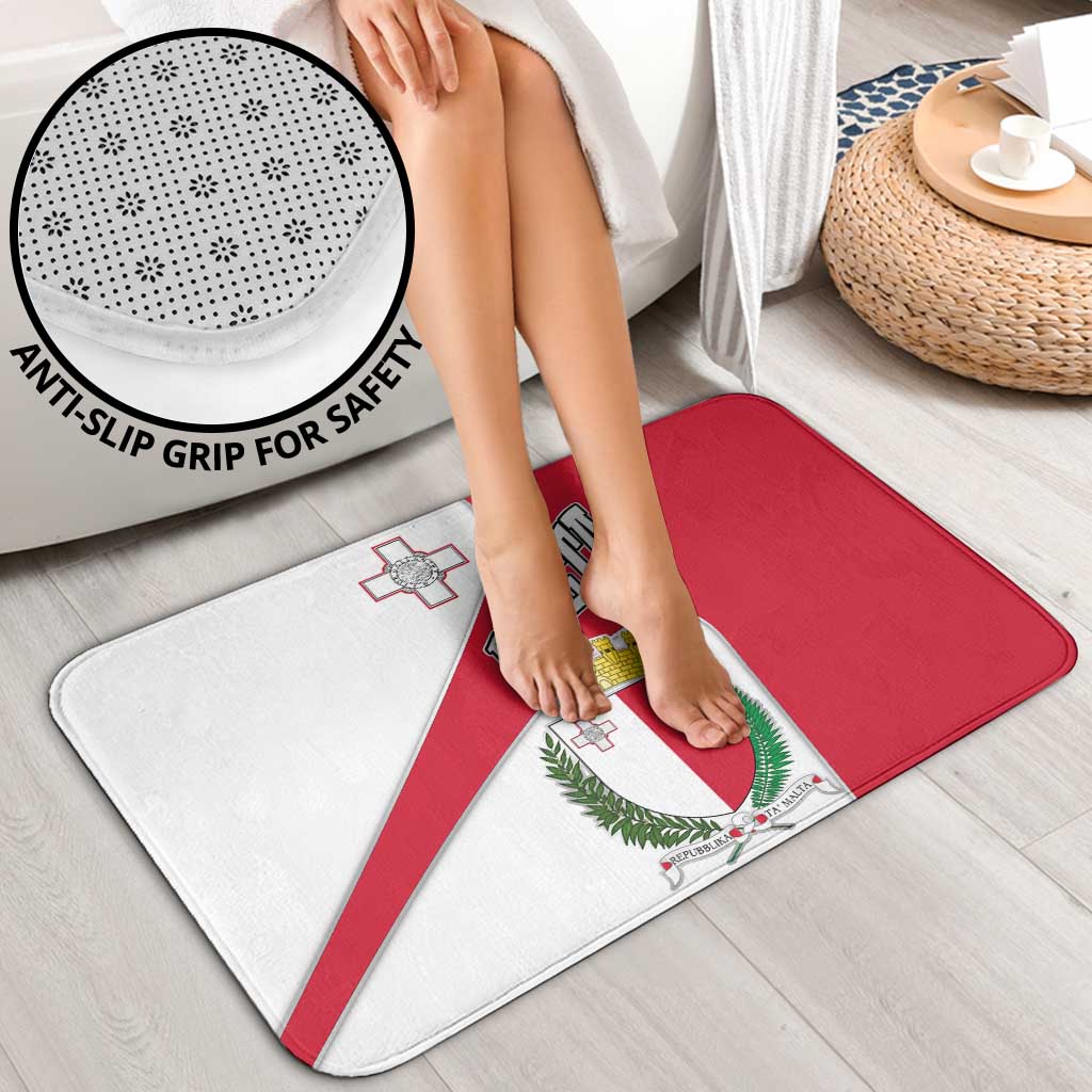 Malta Bathroom Set with Coat of Arms and Island Map Design - Wonder Print Shop