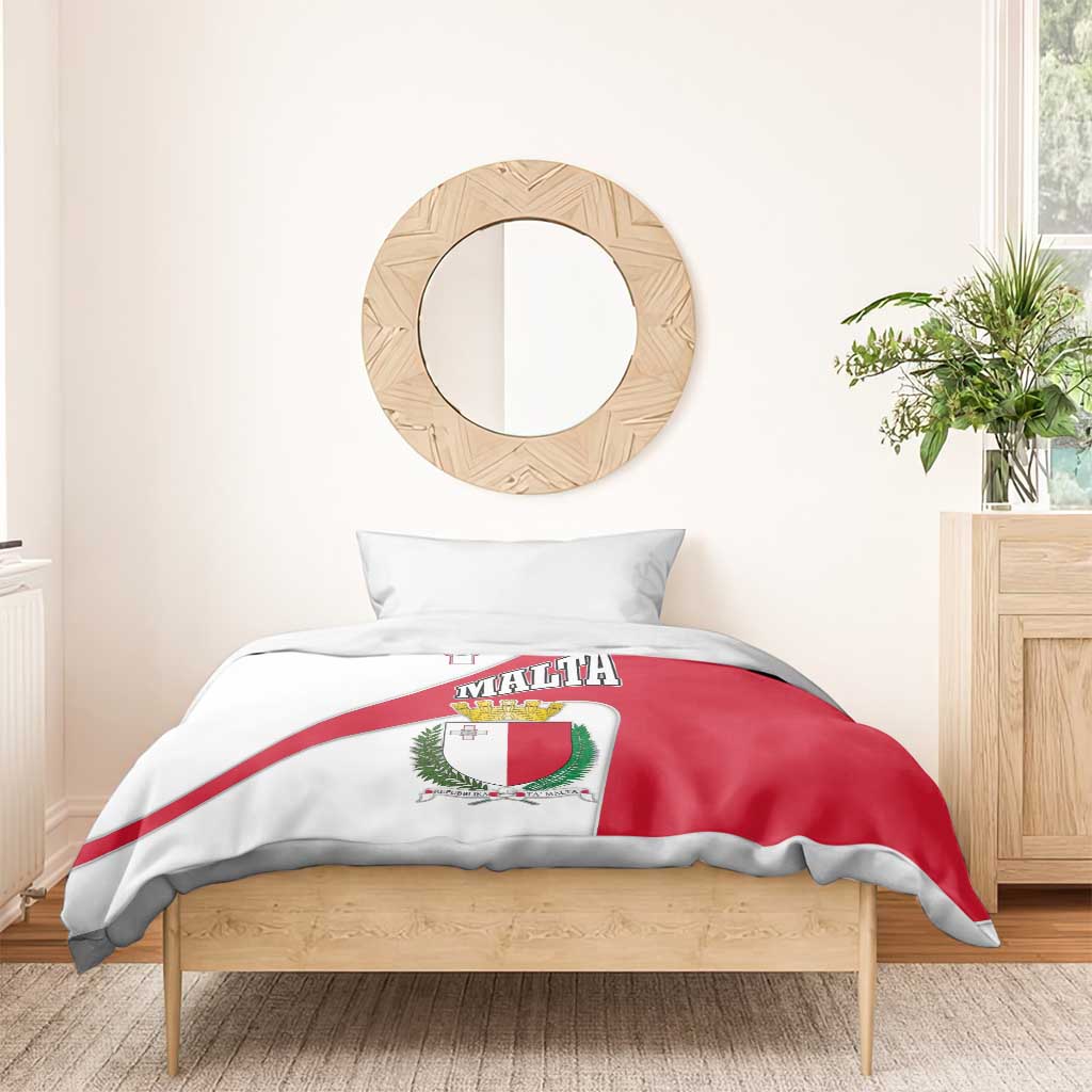 Malta Bedding Set with Coat of Arms and Island Map Design - Wonder Print Shop
